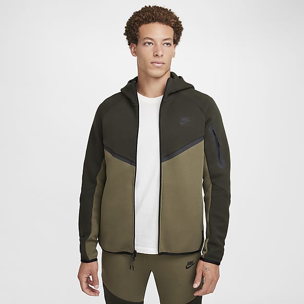 Groen Sherpa Tech Fleece Jassen en bodywarmers. Nike BE